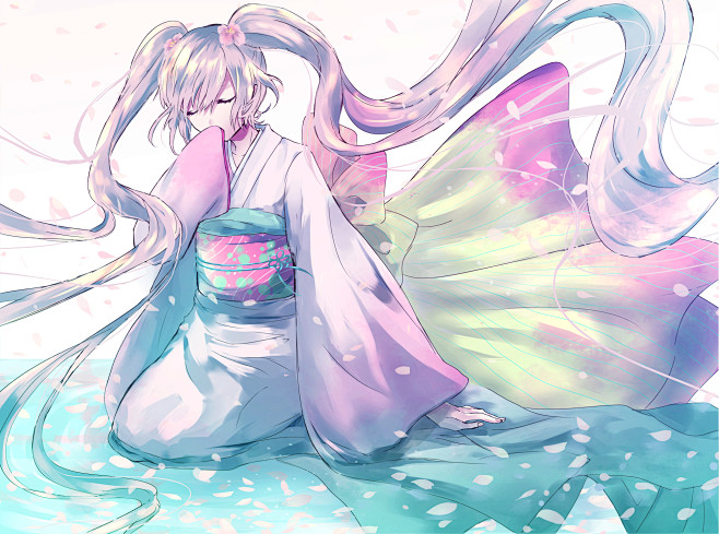 桜/「ﾅﾂﾒ」[pixiv]