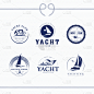 品牌名称,赛舟会,游艇码头,平坦的,传统,商务,帆,航海,设计,布置