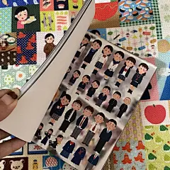 平
竖插
少女少男
贴纸学生表情包Q版挑战双人
蓝白