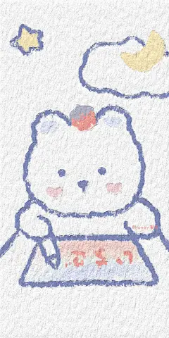 油画风小可爱手机壁纸