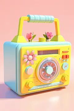 复古收音机录音机家电机器怀旧模型