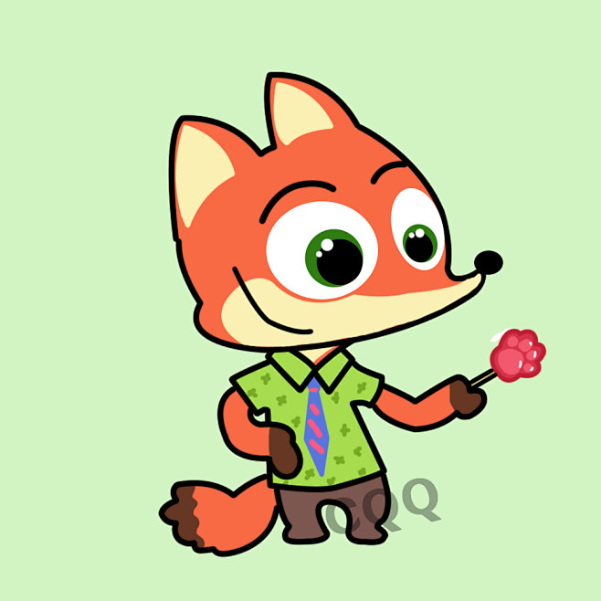 情侣头像.疯狂动物城 尼克. #陈圈圈q.