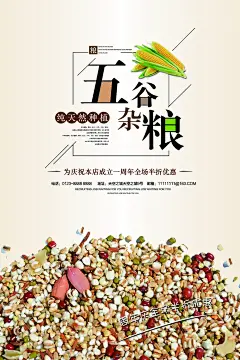 大气精选五谷宣传海报 (44)