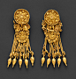 Pair of gold earrings from East Greece | ca. 300 BC, Hellenistic period | Gold.: 