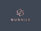 NubNub double N interiors design logo by Dominika Marzec