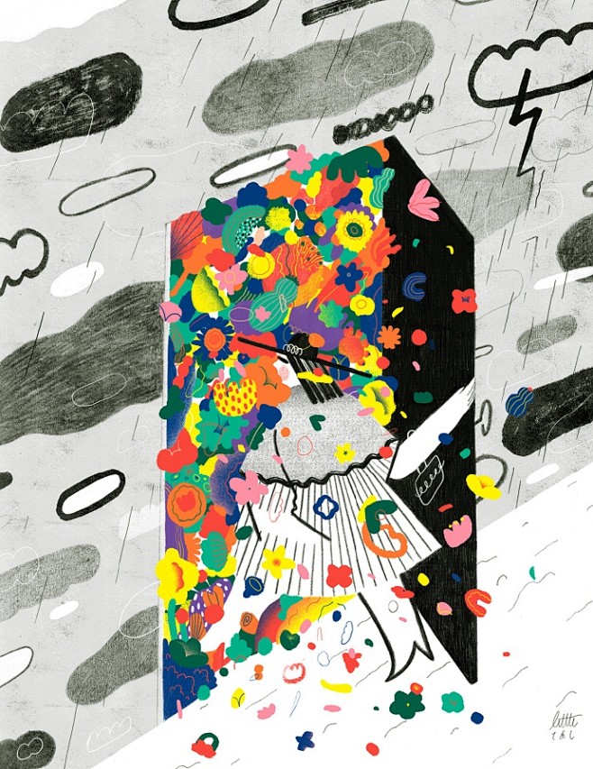 Gizem Vural插画作品  via...