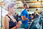 Focused woman running on treadmill at gym by Caia Images on 500px