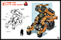 Advance Wars redesign - Orange Star - artillery unit , Sheng Lam : My take on the artillery unit for the Orange Star faction!