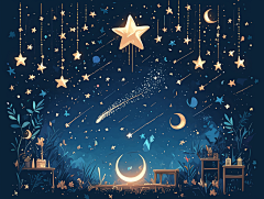 AI~御龙(UI设计师)采集到星空背景