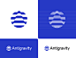 Antigravity – Logo Concept // For SALE modernism brandforma rounded corners arrow up connections gravity antigravity a construction guides circle crypto branding icon sign mark logotype logo grid