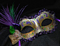 Mardi Gras Mask Ideas | Purple, Green, and Gold Feather Mardi Gras Mask by Jessica, The Crafty ...
