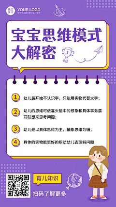 早幼教育儿知识科普海报