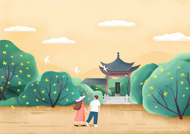包装插画（杭州元素） : 商业包装插画