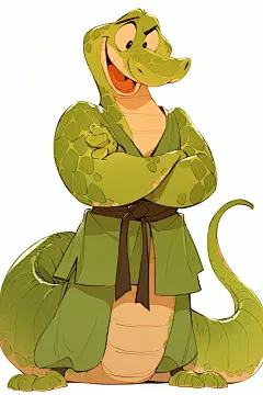 新年蛇年蛇素材拟人形象