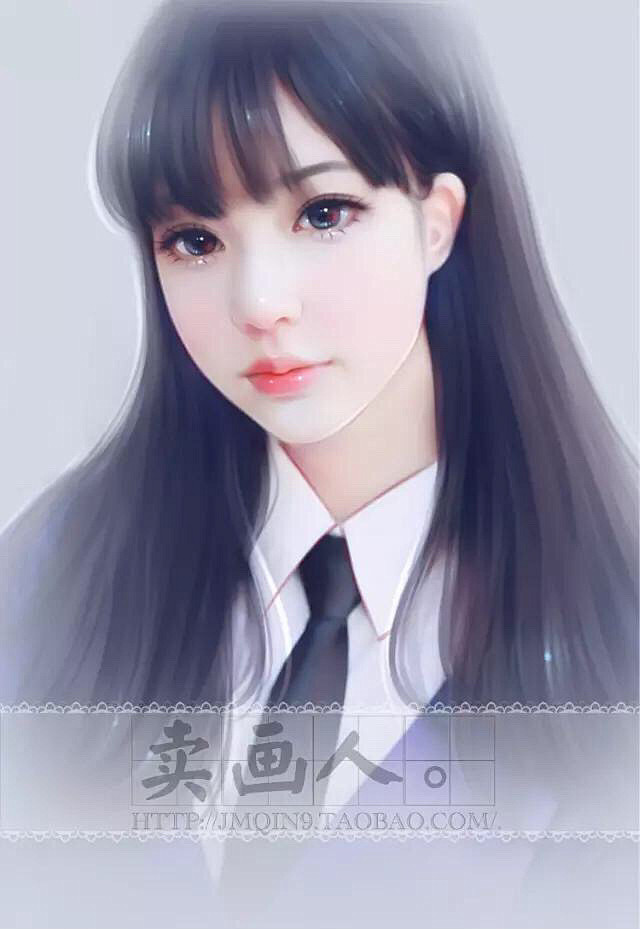 现代手绘插画  女  精灵专属