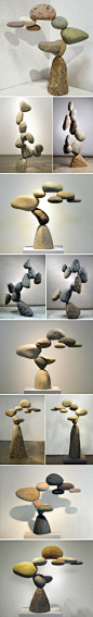 【假山？树？石？】Amazing Rock Sculptures Perform Impossible Balancing Acts | Woods Davy