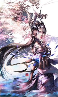 当思半夏采集到女生——古风漫画向