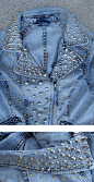 Punk Studded Denim Jacket