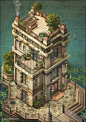 来自插画师 JP Cummins 精细的城市绘画作品 （转） ​​​​
