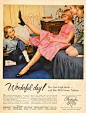 1950s vintage hosiery AD BURLINGTON CAMEO Nylons Her first high heels ! (043017)