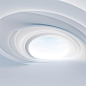 Photo a spiral design is shown in a white background