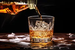 酒杯酒水白酒洋酒倒酒图片摄影图