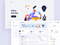 E-learning Dashboard - concept design e-learning online courses education ecommerce simple design ux design branding ux illustration iconography dashboard design dashboard ui dashboad minimal graphic design web website concept design