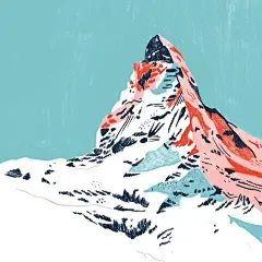 我可能永远不会完成的山画#插画#插画#艺术#绘图