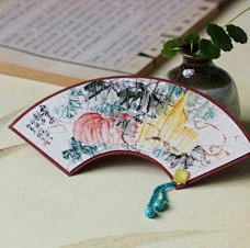 尘灵手工书签 中国传统文化花鸟工笔写意大...