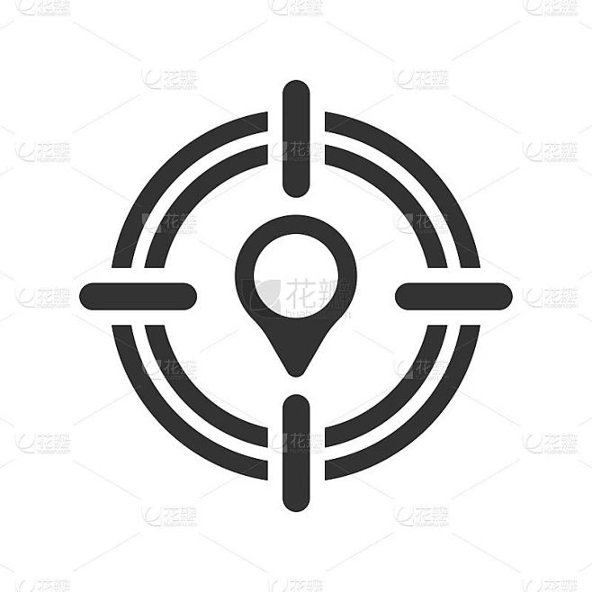 目标位置图标素材-花瓣网