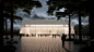 This may contain: an artist's rendering of a building surrounded by trees