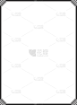 边框,黑色,简单,洋葱花,华丽的,形状,绘画插图,符号,古老的,古典式