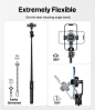 Amazon.com: andobil MagStick Selfie Stick Tripod Compatible with MagSafe, [Redefined Phone Tripod] 63.5" Extendable Magnetic Cell Phone Tripod Stand with Wireless Remote, Tripod for iPhone 14 13 12 & All Phones : Cell Phones & Accessories