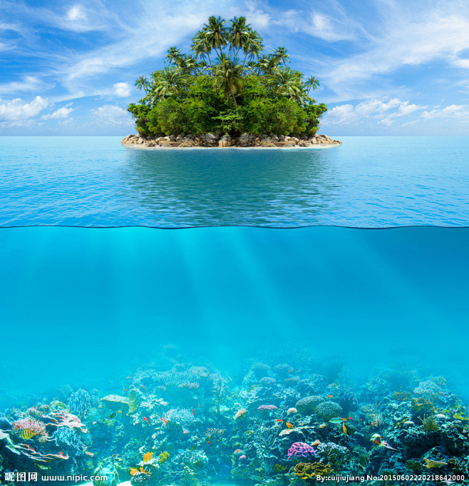 海底世界 热带小岛
