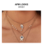 APM Monaco幸运海马项链ins项链女吊坠 轻奢锁骨链银闺蜜520礼物-tmall.com天猫