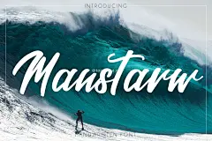 Manstarw大气粗狂摄影海报英文字体下载