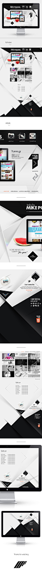 Personal Website Portfolio - First Approach on Behance (600×8089) #web#