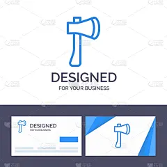 斧,品牌名称,名片,创造力,模板,建筑承包商,建筑业,钢铁,设备用品,剪影