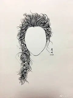 手绘发型参考

by@朱丹速写 
#插画##绘画# ​​​​