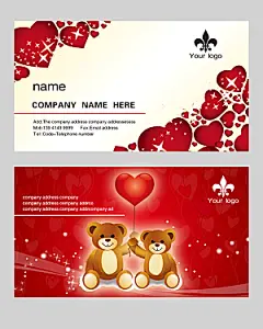 创意企业行业名片模板psd素材