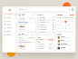 Task Management Dashboard calendar activity design web ui task project project management task management