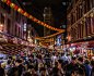 春节,牛车水,新加坡市,新加坡,夜市,街市,传统节日,拥挤的,街道,群众