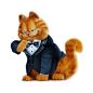加菲猫与燕尾服西装