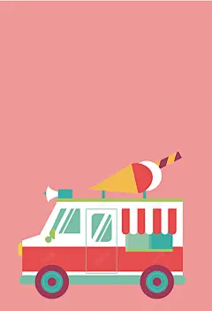 扁平化甜筒甜品冷饮海报背景矢量图 甜筒 矢量 矢量图 素材 背景 贩卖车 雪糕 背景 设计图片 免费下载 页面网页 平面电商 创意素材