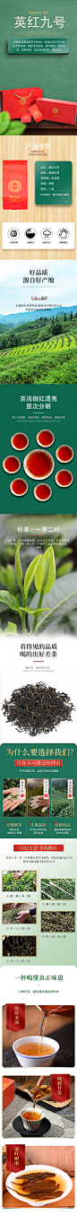 茶叶详情页，英红九号详情页