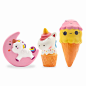 Amazon.com: Grobro7 Kawaii Animal Slow Rising Squishy, Scented Soft Stress Relief Toy, Decorative Gift for Kids Party Toy, Including Cute Colored Ice Cream,Moon Unicorn And Unicorn Ice Cream,3 Pack: Toys & Games
