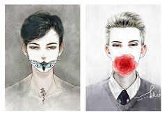 他难过的不是老了，而是这样相爱也不能到老
……
插画合作微信：652560750