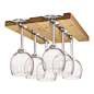 Fox Run - Fox Run Hardwood Under-Cabinet Wine Glass Rack - Dinnerware And Stemware Storage