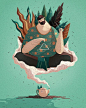 Graphic Design UI UX WebDesign 在 Instagram 上发布：“Name this #illustration by Tristan Gion”