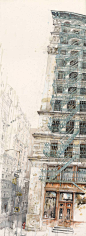 Mat Barber Kennedy 水彩作品《纽约入画》 清新 涂鸦 水彩插画 插画 手绘 少女漫画 城市涂鸦 唯美插画 